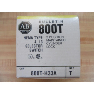 Allen Bradley 800T-H33A Selector Switch