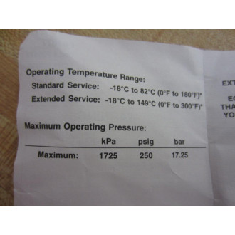 Schrader Bellows 032500219 Valve 32500219 Parker