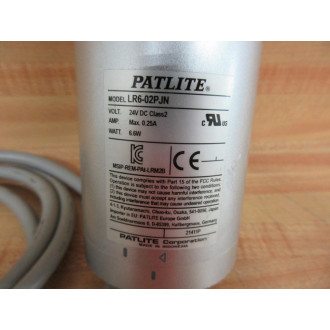 Patlite LR6-02PJN Stack Light LR602PJN - Used