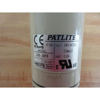 Patlite LCE-02FB Stack Light LCE02FB Pole Mount - Used