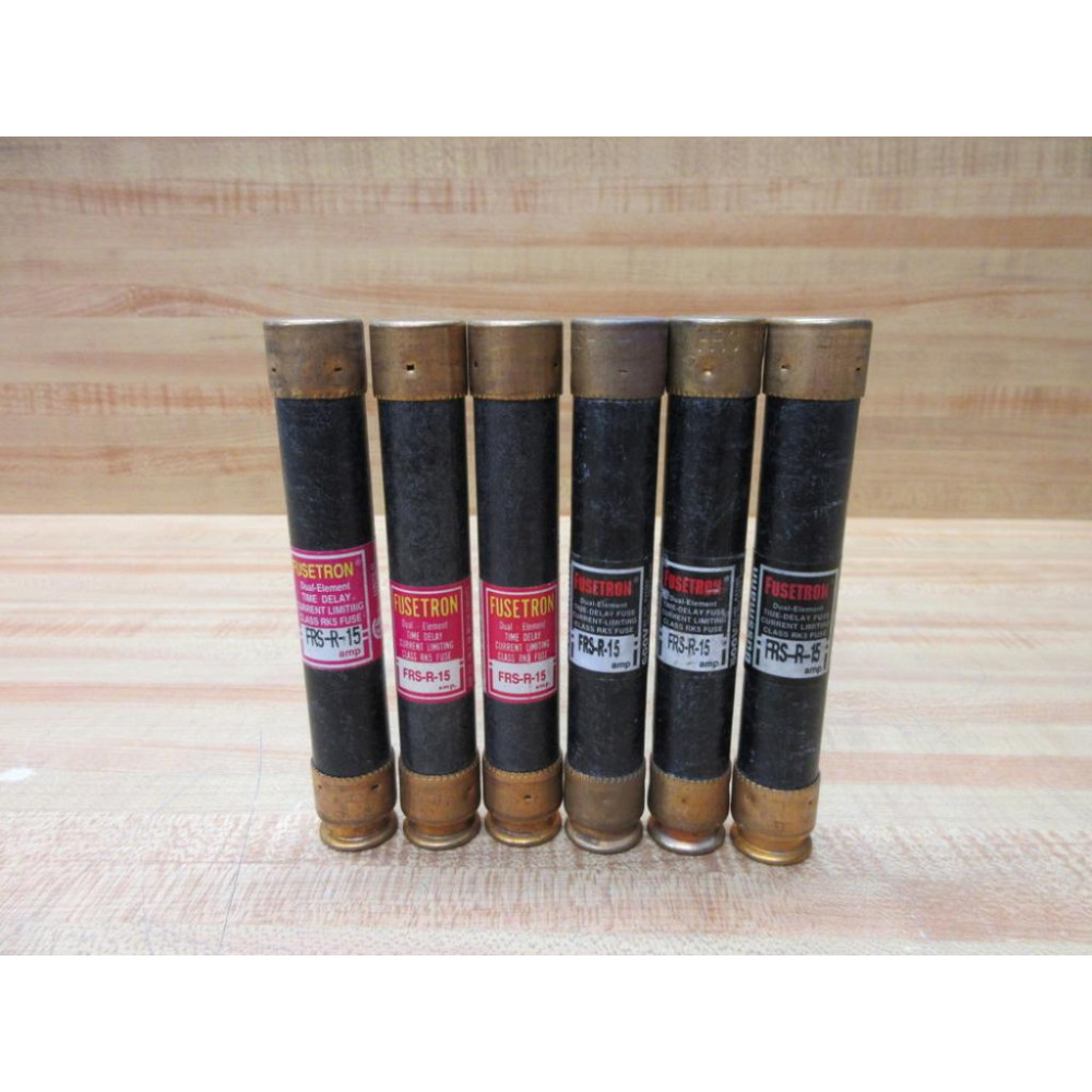 Buss FRS-R-15 Bussmann Fuse Cross Ref 1A703 Old Stock (Pack of 6) - New No Box