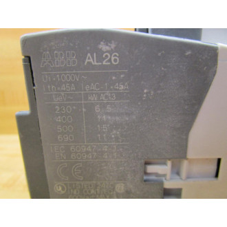 ABB AL26-40-00 Contactor AL26-40-00-81 WSurge Suppressor - Used