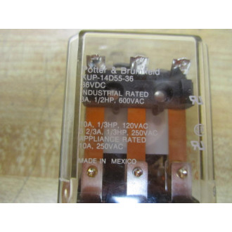 Potter & Brumfield KUP-14D55-36V DC Relay KUP-14D55-36VDC - New No Box