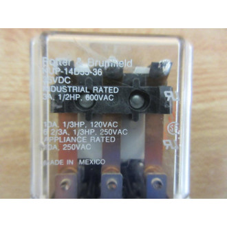 Potter & Brumfield KUP-14D55-36V DC Relay KUP-14D55-36VDC - Used
