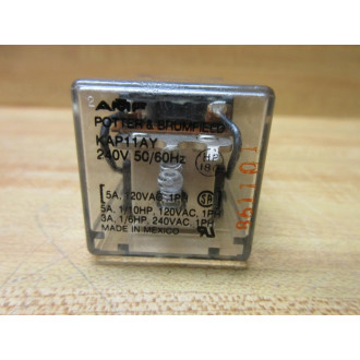 Potter And Brumfield KAP11AY-240V AC Relay KAP11AY-240VAC - Used