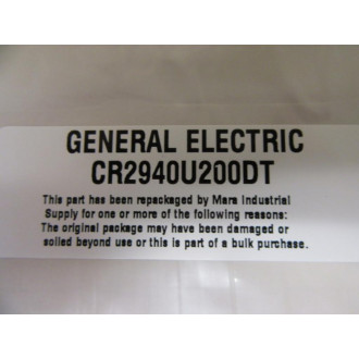 General Electric CR2940U200DT Switch Accessory
