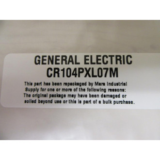 General Electric CR104PXL07M Lens Cap