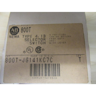 Allen Bradley 800T-JG141KC7C Selector Switch