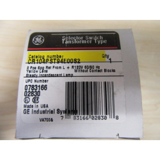 General Electric CR104PST94E00S2 Selector Switch