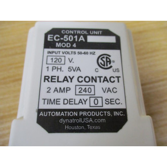 Automation Products EC-501A MOD4 120VAC Time Delay Relay EC-501A - New No Box