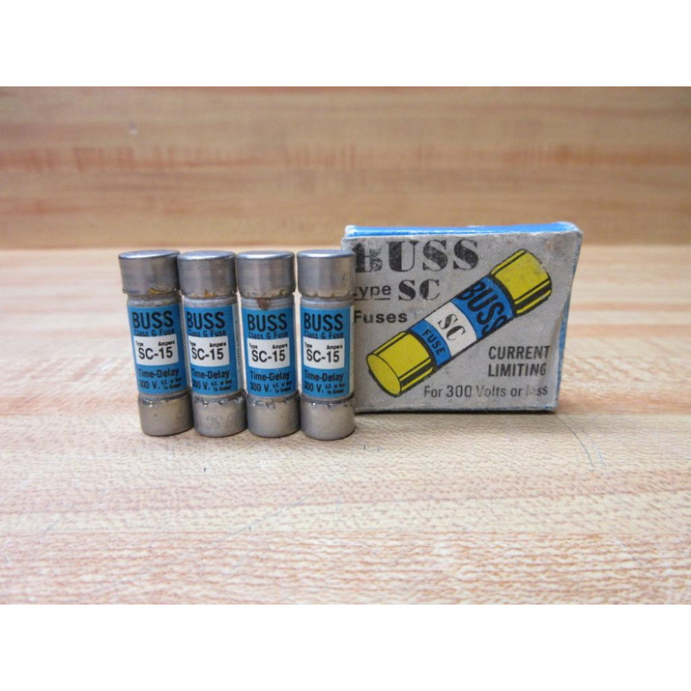 Buss SC-15 Bussmann Fuse Cross Ref 1CP21 (Pack of 4)