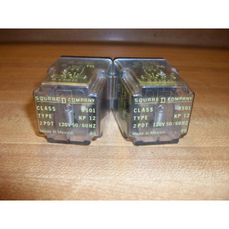 Square D 8501-KP12 120V Relay 8501-KP12-120V (Pack of 2) - New No Box