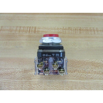 Allen Bradley 800T-B Pushbutton 800TB Red w800T-XA1 - Used