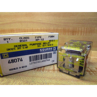 Square D 8501-KP12 120V Relay 8501-KP12-120V