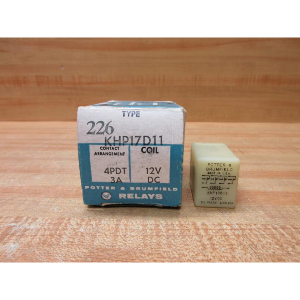 Potter & Brumfield KHP17D11-12V DC Relay KHP17D11-12VDC