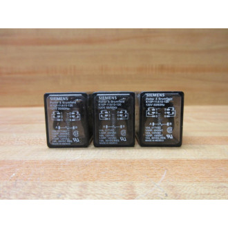 Siemens K10P-11A15-120V AC Relay K10P-11A15-120 (Pack of 3) - Used