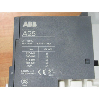 ABB A95-30 Contactor A95-30-00-84 WO DIN Clip - Used