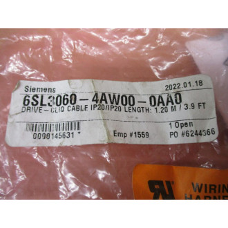 Siemens 6SL3060-4AW00-0AA0 Sinamics Drive-Cliq Cable