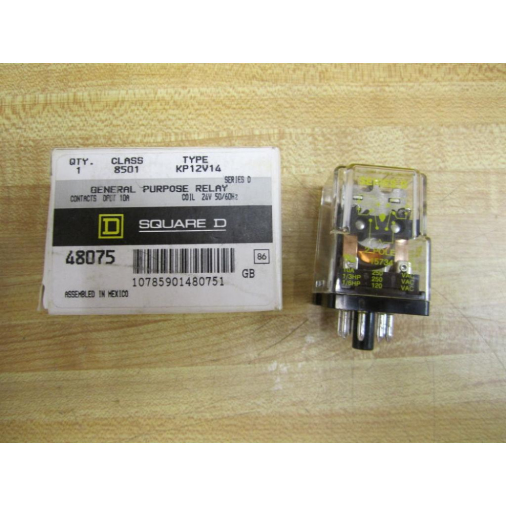 Square D 8501-KP12-V14-24V Relay 8501-KP12-V14
