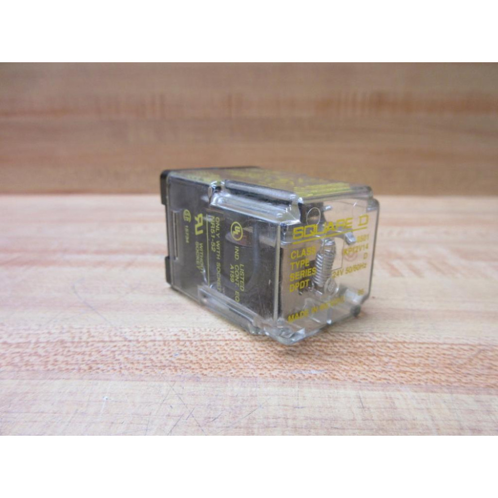 Square D 8501-KP12-V14-24V Relay 8501-KP12-V14 Series D - Used