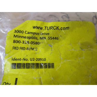 Turck FKD FKD 44M12 Ethernet Receptacle U2-20910