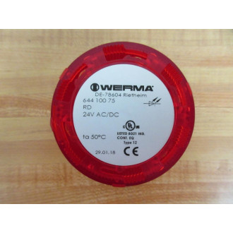 Werma 644 100 75 Stack Light Red 64410075 - Used