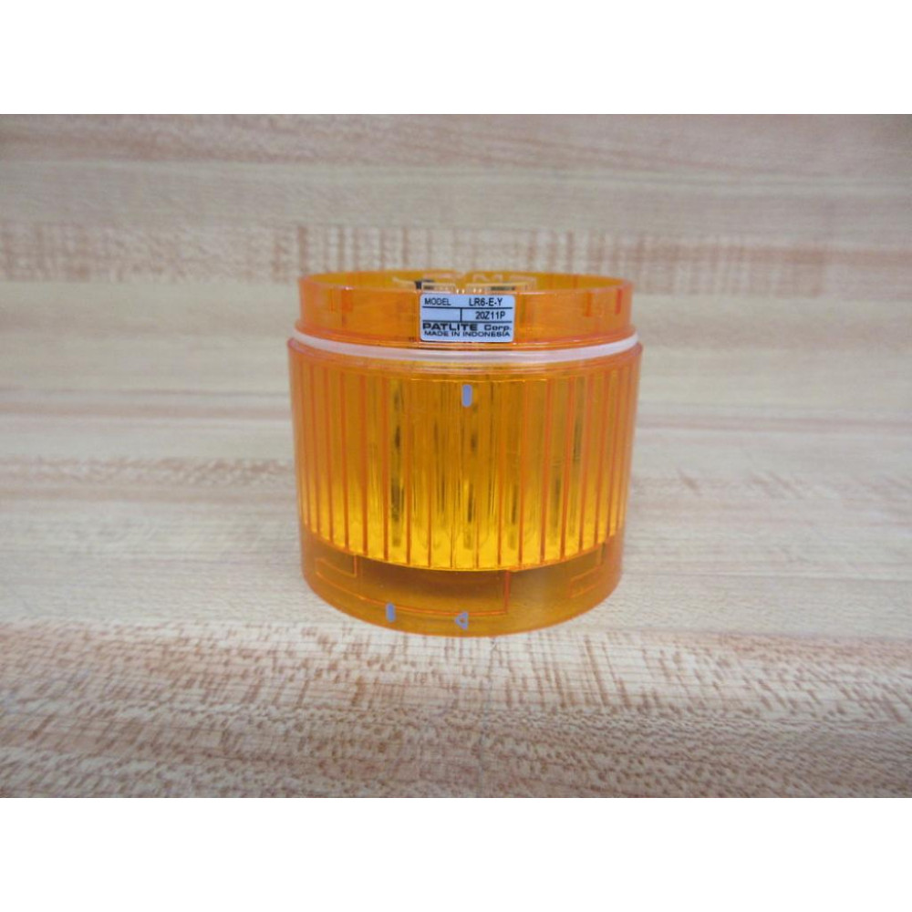 Patlite LR6-E-Y Stack Light Amber LR6-Y - Used