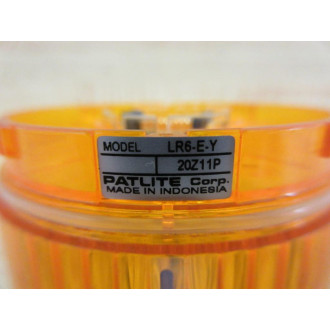 Patlite LR6-E-Y Stack Light Amber LR6-Y - Used