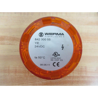 Werma 842 300 55 Stack Light Yellow 84230055 - Used