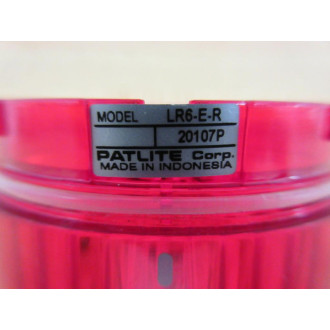 Patlite LR6-E-R Stack Light Red LR6ER - Used