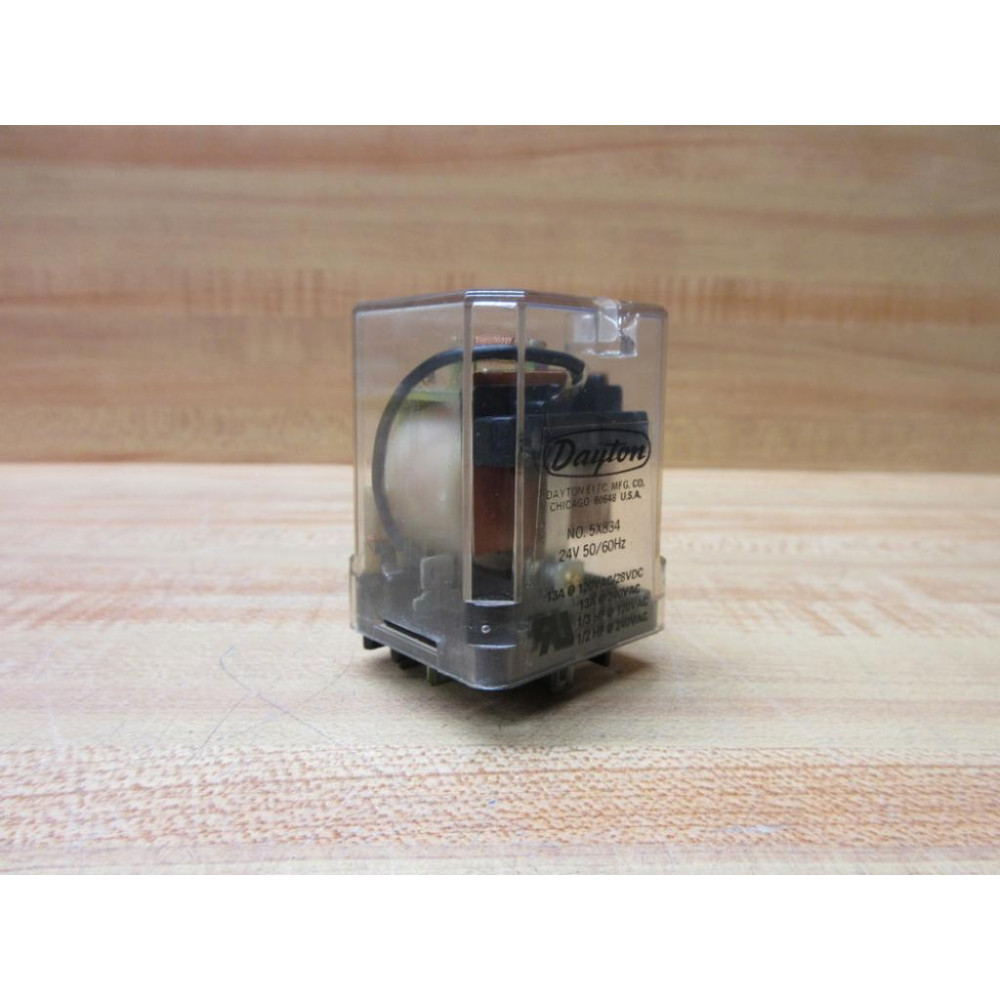Dayton 5X834-24V AC Relay 5X834-24VAC - Used