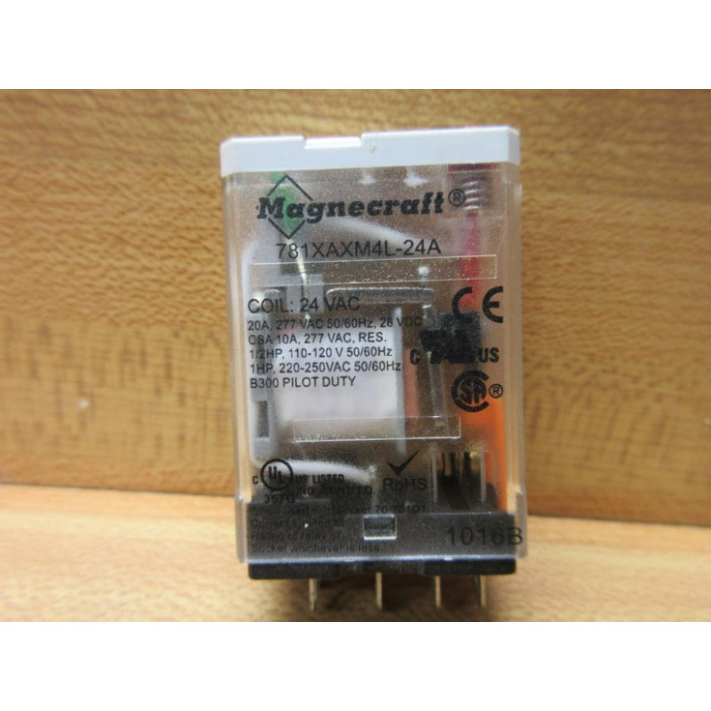 Magnecraft 781XAXM4L-24A Relay 781XAXM4L24A - Used
