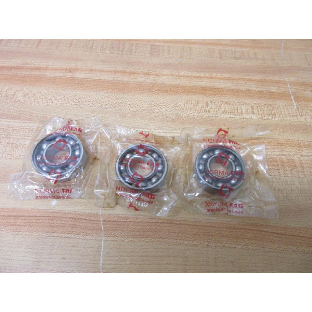 FAG 6203 Deep Groove Ball Bearing 203 (Pack of 3) - New No Box