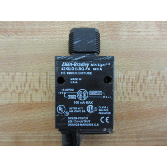 Allen Bradley 42KL-D1LBQ-F4 High Speed Diffuse Sensor 42KLD1LBQF4 - Used