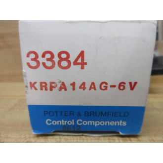 Potter & Brumfield KRPA14AG-6V AC Relay KRPA-14AG-6V