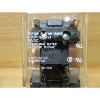 Potter & Brumfield KUGP-7D55-24V DC Relay KUGP-7D55-24VDC