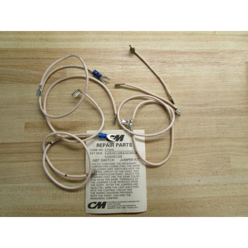 Columbus McKinnon 27505 CM Limit Switch Jumper Kit