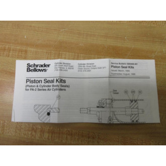 Schrader Bellows A63213206 Piston Seal Kit