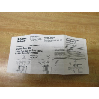 Schrader Bellows A63210310 Rod Seal Kit