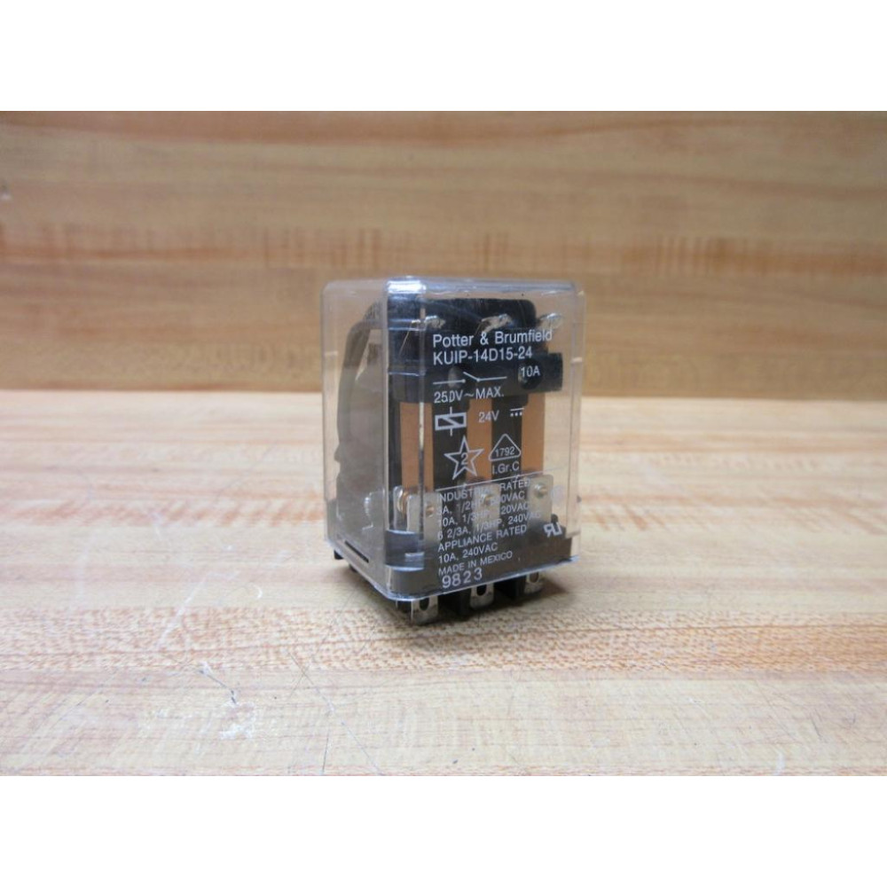 Potter & Brumfield KUIP-14D15-24 Relay KUIP-14D15-24V DC - Used