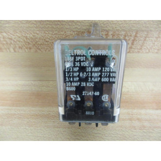 Deltrol Controls 27347-60 Relay 2734760 166F 3PDT - Used