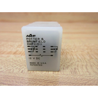AMF Potter & Brumfield KHP-11D11-12V DC Relay KHP11D11-12VDC - New No Box