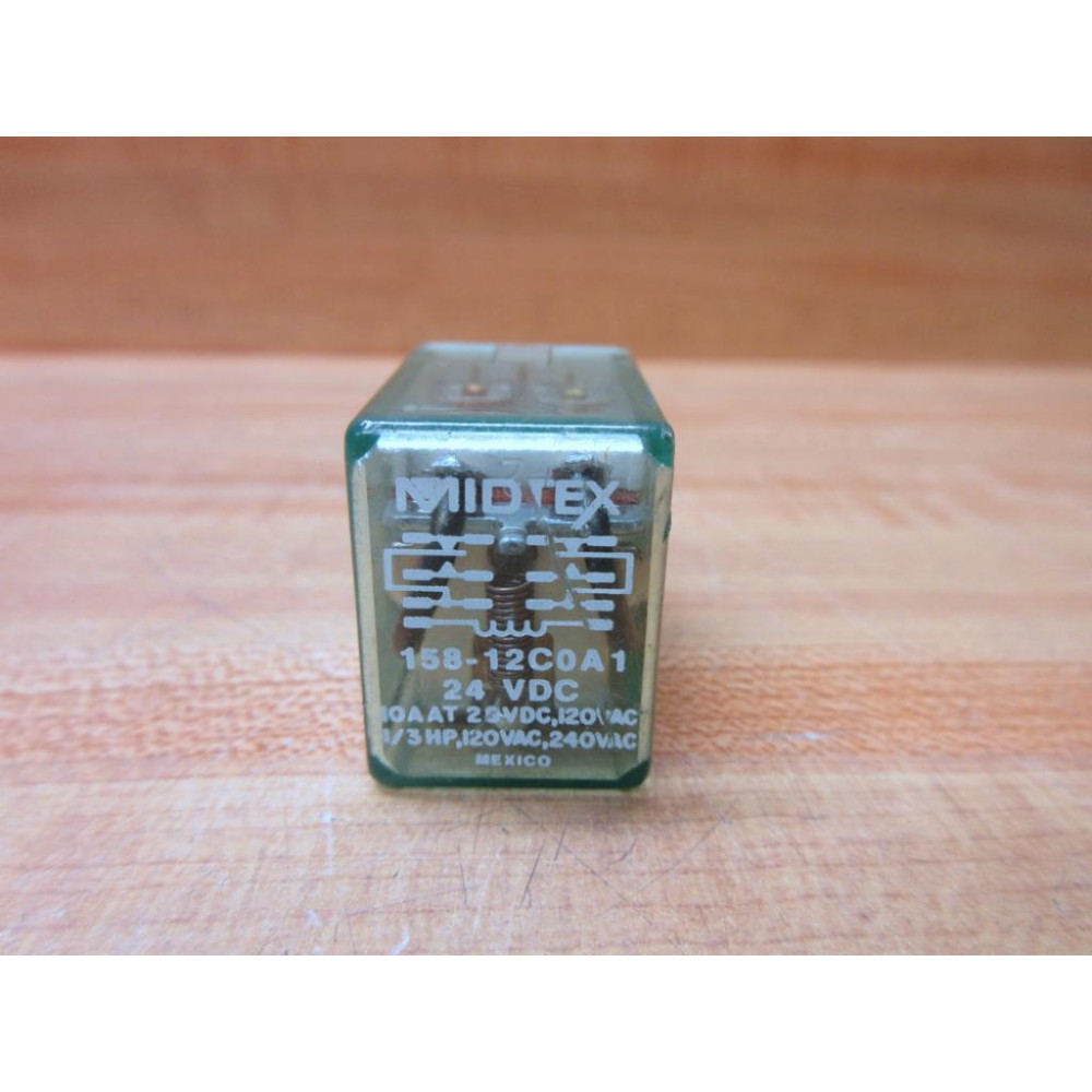 Midtex 158-12C0A1-24V DC Relay 158-12C0A1-24VDC - Used