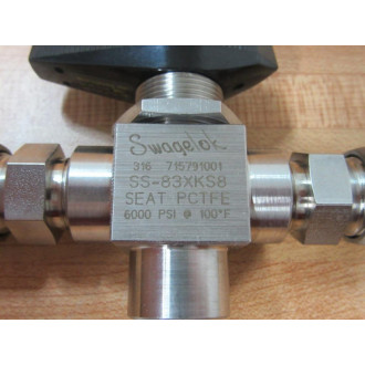 Swagelok SS-83XKS8 3-Way Ball Valve SS83XKS8 (Pack of 2)