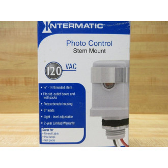 Intermatic K4121C Photo Control Light WOut Hardware