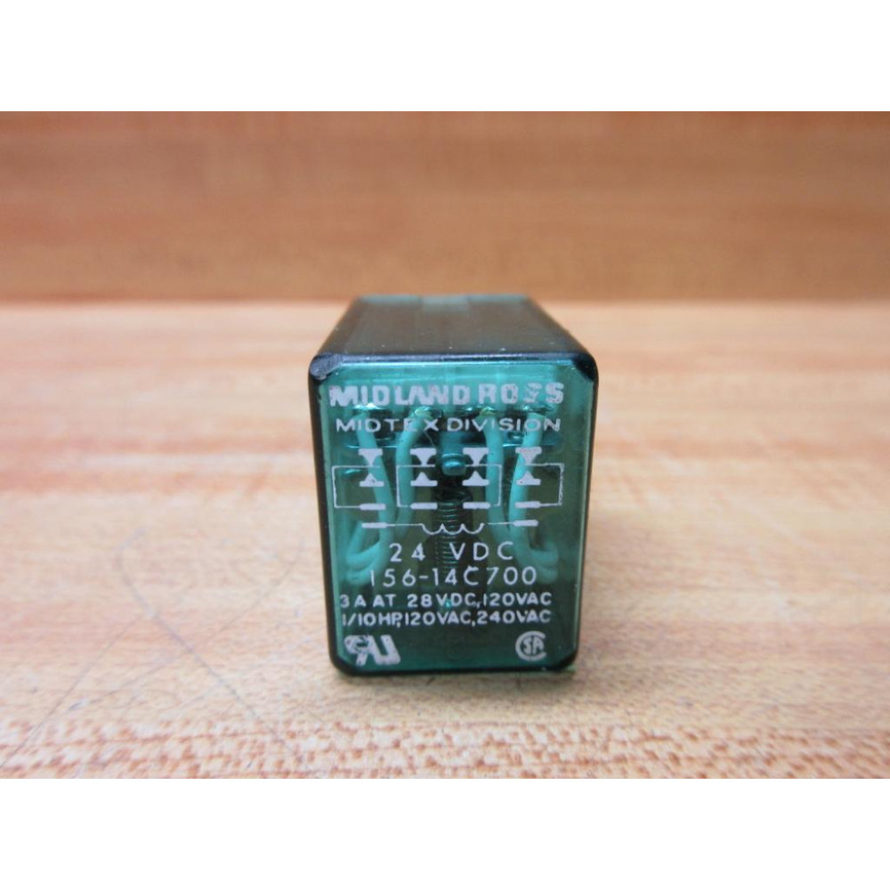 Midtex 156-14C700-24V DC Midland Ross 156-14C700-24VDC - Used