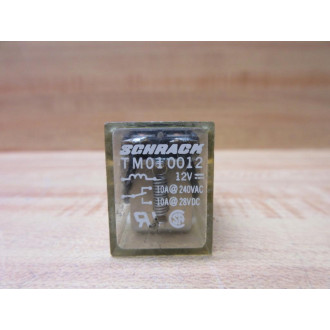 Schrack TM010012V DC Relay TM010012VDC - Used