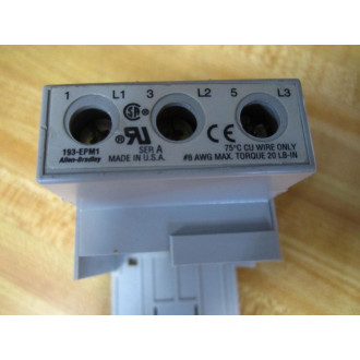Allen Bradley 193-EPM1 Overload Relay Adapter 193EPM1 - Used