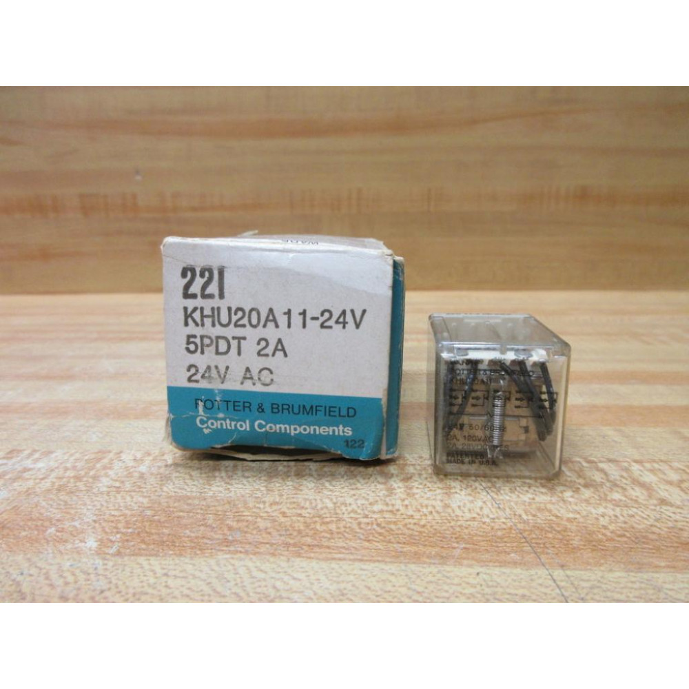Potter & Brumfield KHU20A11-24V AC AMF Relay KHU20A11-24VAC