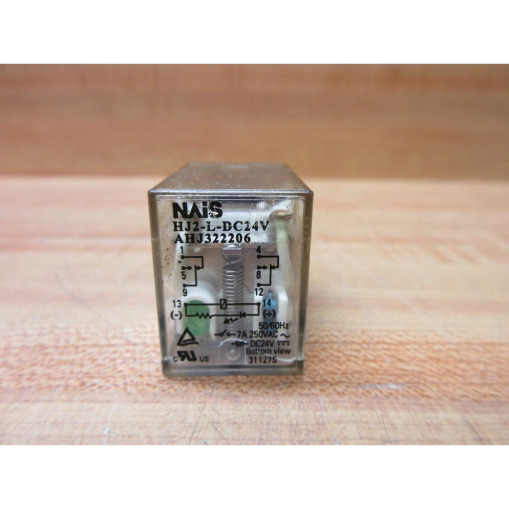 NAiS Panasonic HJ2-L-DC24V Relay AHJ322206 - Used